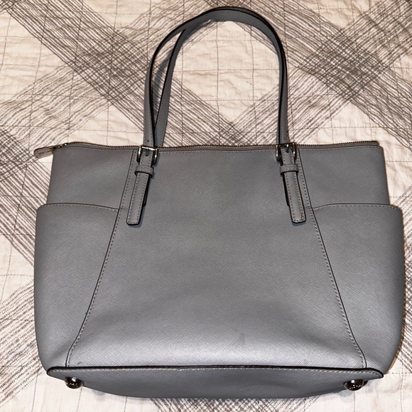 Michael Kors Jet Set Blue/Grey Leather Bag - Picture 2 of 11